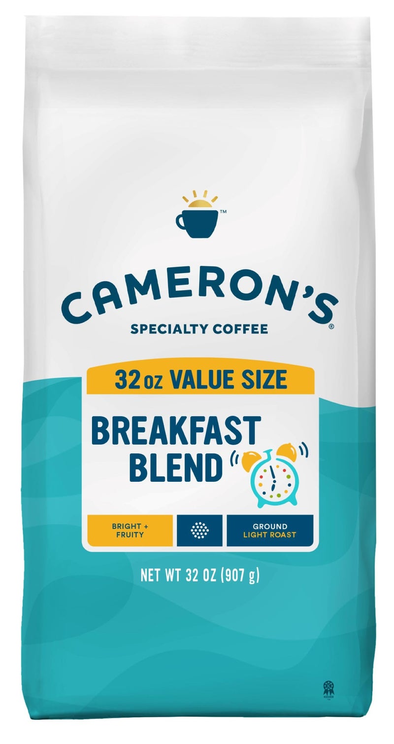 Cameron's Coffee Roasted Ground Coffee Bag, Breakfast Blend, 32 Ounce - Image 1